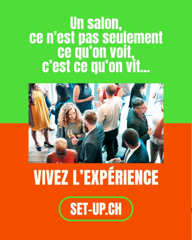 ✨ Un salon, ce n’est pas seulement un lieu… c’est une expérience!
Le salon SET'UP crée des environnements qui marquent, rassemblent et inspirent.
Du premier regard à la dernière interaction, chaque détail compte pour vous faire vivre un moment mémorable.

Prêts à transformer vos projets d'évènementiel et tourisme en véritable expérience immersive ? Pour cela, nous vous donnons rendez-vous les 6 & 7 février 2026 à Palexpo Genève.🤩 👉 Découvrez notre savoir-faire : set-up.ch

#SetUp #EventDesign #SalonProfessionnel #ExperienceClient #Scénographie #DesignÉvénementiel #CréationDExpérience #EventProfs #SwissEvents #InspirationÉvénementielle #BusinessEvents #LiveTheExperience #EventManagement #palexpo #Geneve
